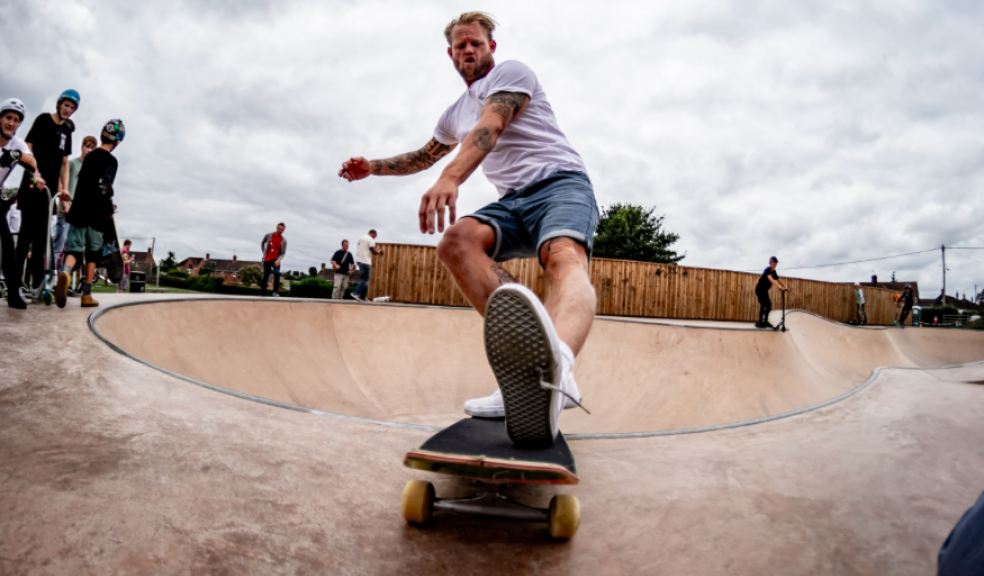 Action packed official opening of new East Devon skate park The